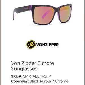 Von Zipper Purple Elmore Sunglasses